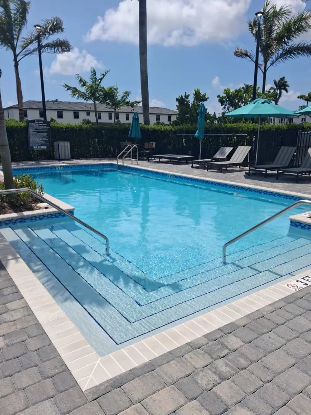 Florida's Best Pools-maintained HOA community pool in South Florida