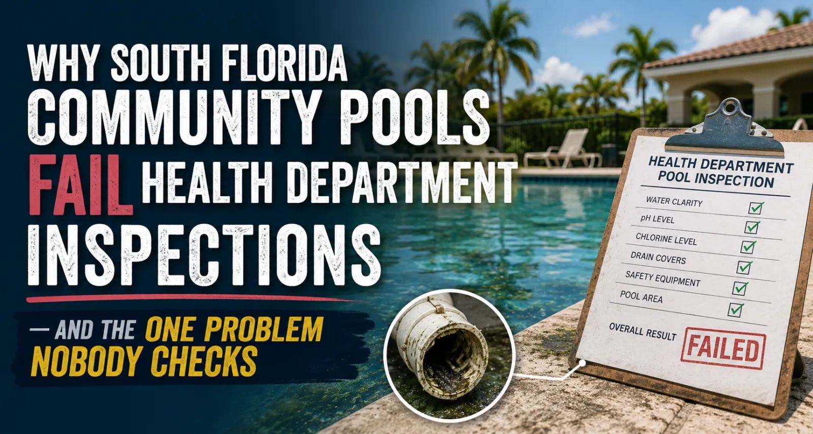 Why Community Pools Fail Health Inspections in Florida