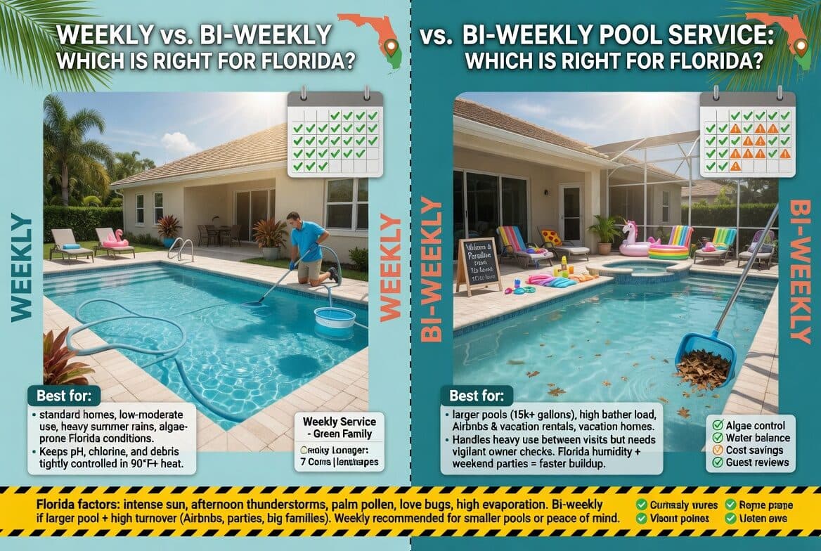 Weekly vs. Bi-Weekly Pool Service in South Florida (2026)